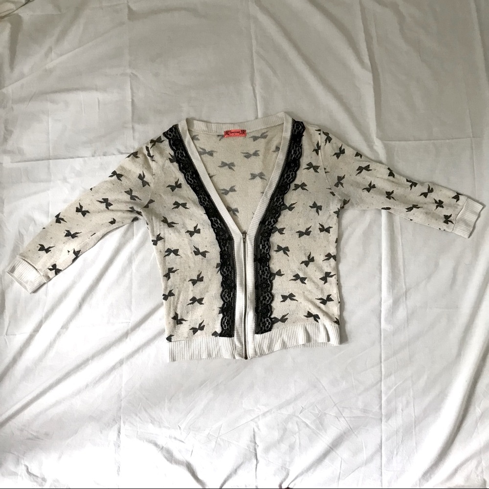 Live to be Spoiled Bow Cardigan